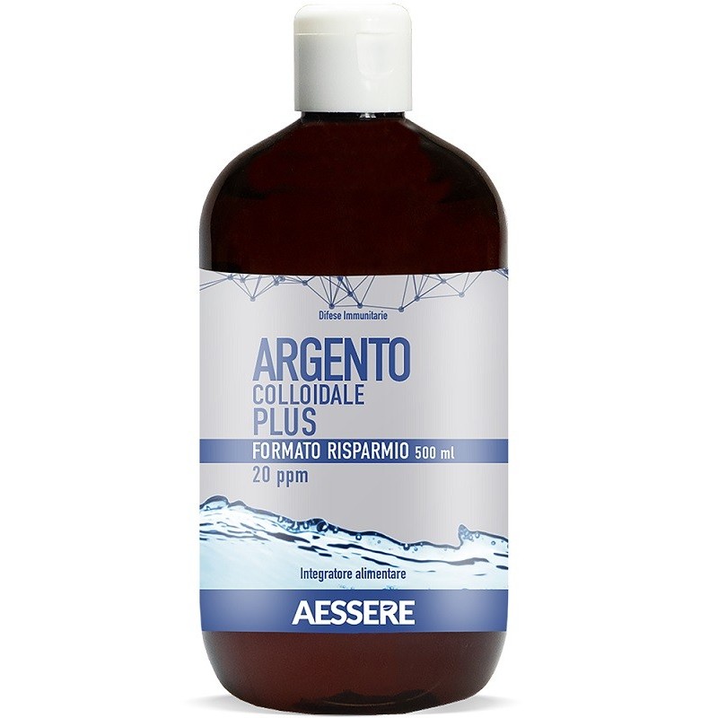 ARGENTO COLLOIDALE PLUS 20PPM 500 ML FORMATO RISPARMIO
