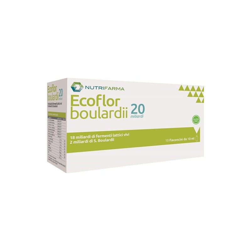 ECOFLOR BOULARDII 20 MILIARDI 10 FLACONCINI DA 10 ML