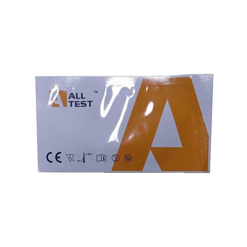 ALLTEST ALCOHOL RAPID SELFTEST TEST RAPIDO SCREENING DETERMINAZIONE SEMI-QUANTITATIVA DI ALCOL NELLA SALIVA 1 PEZZO
