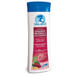 SANO E BELLO SHAMPOO ZENZERO INCENSO E UVA ROSSA 250 ML