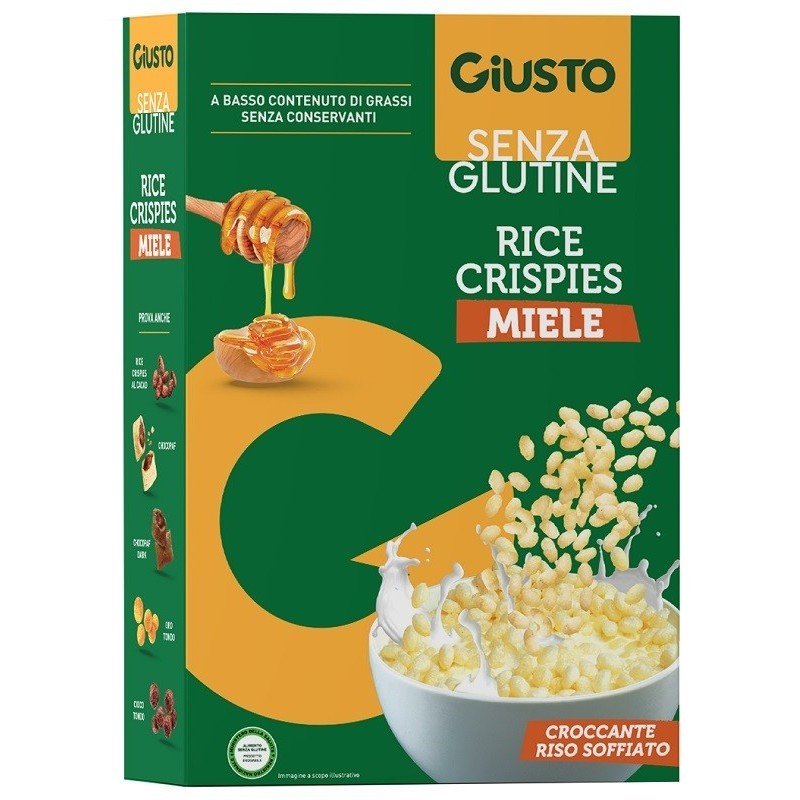 GIUSTO SENZA GLUTINE RICE CRISPIES MIELE 200 G