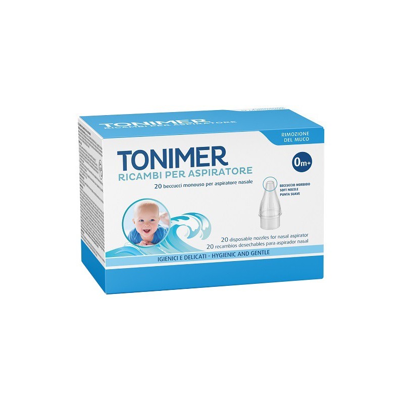 RICAMBI ASPIRATORE NASALE TONIMER 20 PEZZI