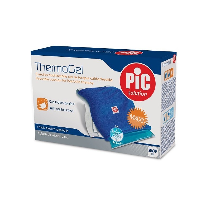 CUSCINO THERMOGEL RIUTILIZZABILE PER TERAPIA CALDO FREDDO CM 20X30 CON FODERA FASCIA ELASTICA ITC