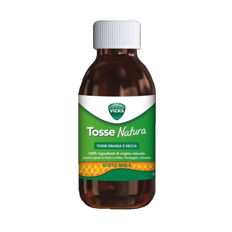 VICKS TOSSE NATURA TOSSE GRASSA E SECCA GUSTO MIELE 140 ML