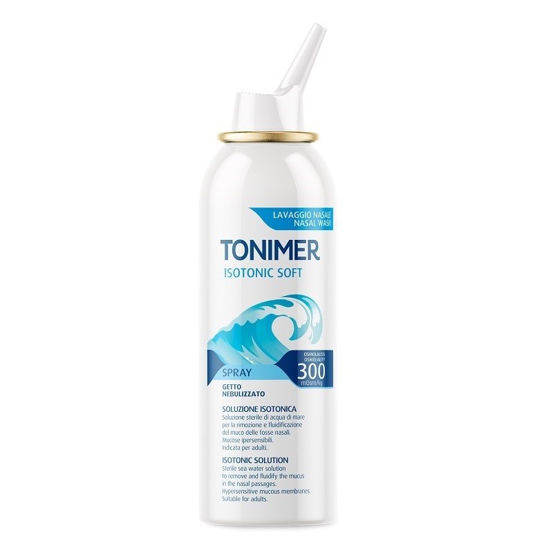 SOLUZIONE ISOTONICA ACQUA DI MARE TONIMER ISOTONIC SOFT OSMOLALITA' 300 MOSM/KG SPRAY 100 ML