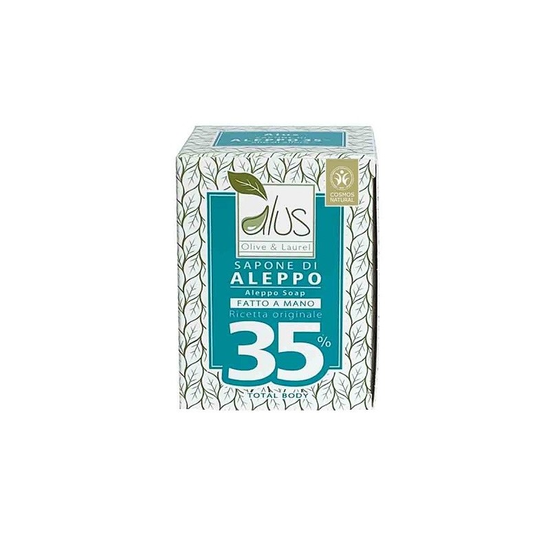 ALUS OLIVE & LAUREL SAPONE DI ALEPPO FATTO A MANO 35% 200 G