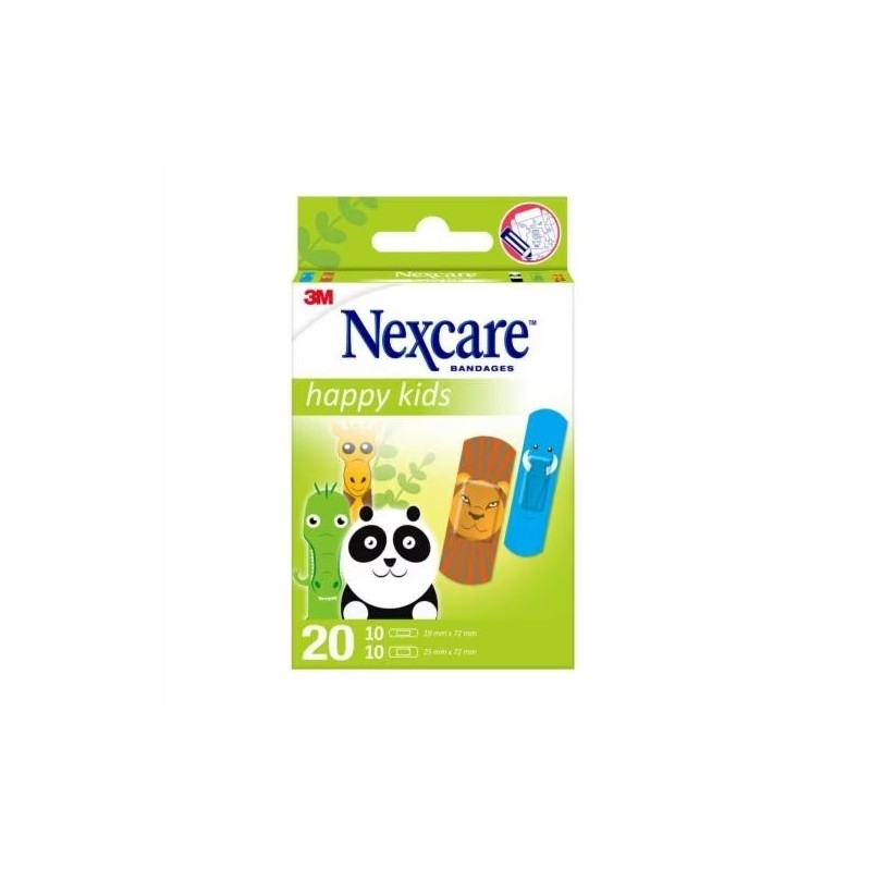 CEROTTI NEXCARE KIDS PLASTERS ANIMALS 20 PEZZI ASSORTITI