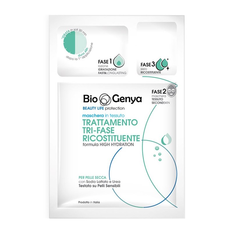 BIOGENYA BEAUTY LIFE PROTECTION MASCHERA IN TESSUTO TRATTAMENTO TRI-FASE RICOSTITUENTE