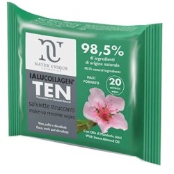 NATUR UNIQUE IALUCOLLAGEN TEN SALVIETTE STRUCCANTI VISO 20 SALVIETTE MAXI