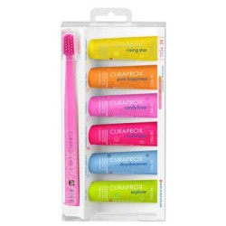 CURAPROX BE YOU MIXED SET 6 DENTIFRICI DA 10 ML + 1 SPAZZOLINO CS 5460