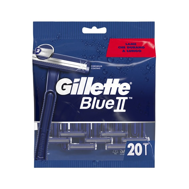 GILLETTE BLUE II USA & GETTA STANDARD 20 PEZZI