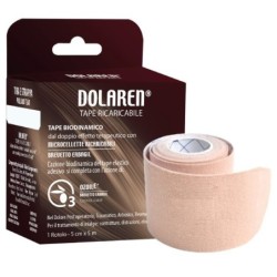 DOLAREN TAPE RICARICABILE CEROTTO TERAPEUTICO BEIGE CM 5X5 M IN ROTOLO