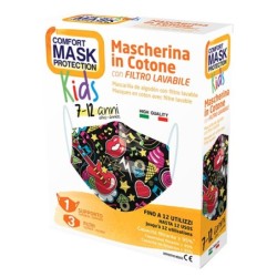 DAILY MASK 1 MASCHERINA COTONE + 3 FILTRI 7/12 FEMMINA