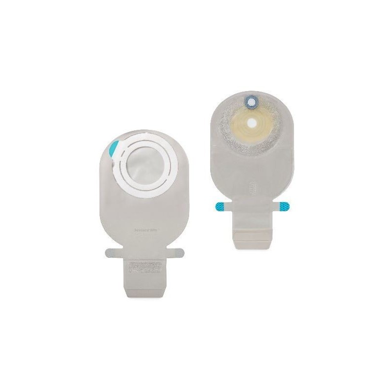 SENSURA MIO FLEX SISTEMA 2 PEZZI CON AGGANCIO ADESIVO SACCA ILEOSTOMIA TRASPARENTE 70MM DA 550 ML 30 PEZZI