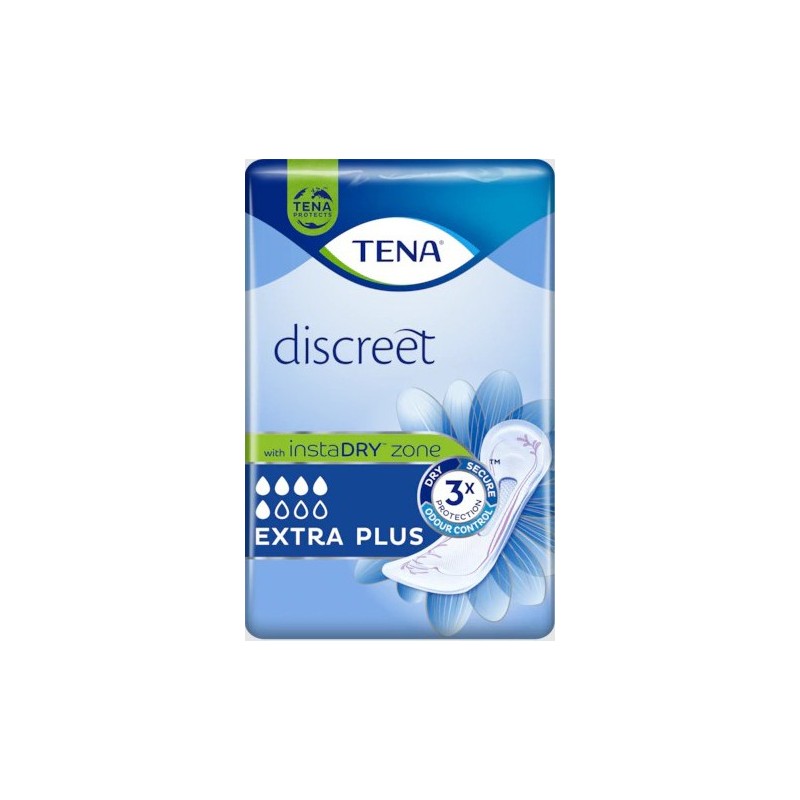 ASSORBENTE INCONTINENZA LEGGERA TENA DISCREET EXTRA PLUS 16 PEZZI