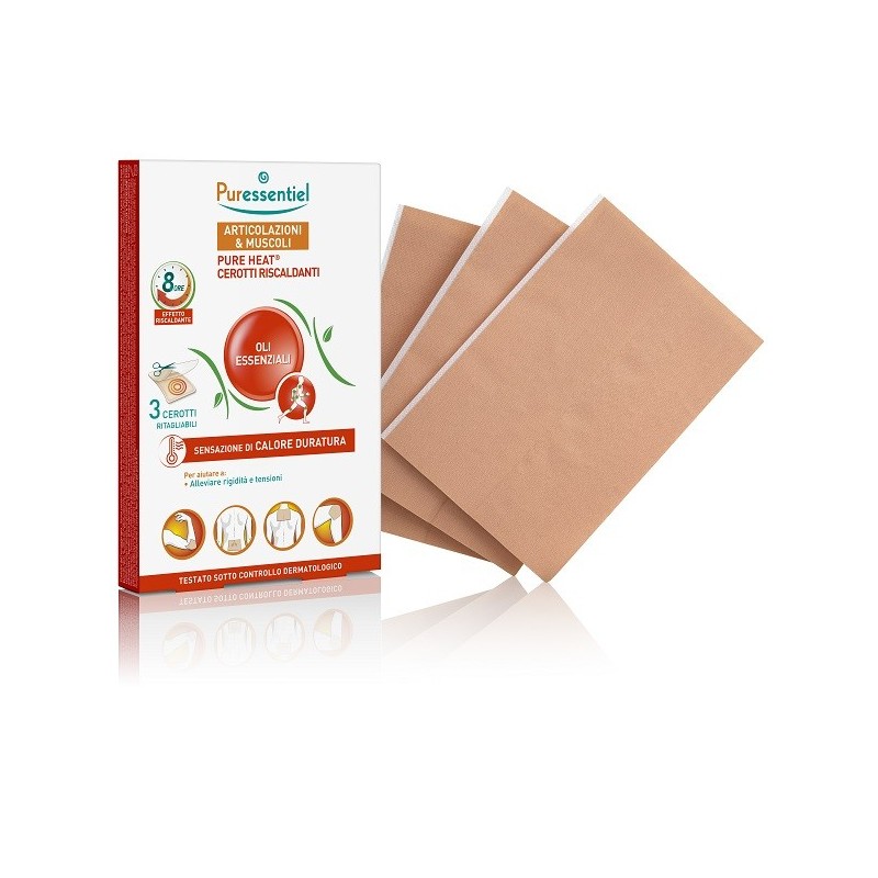 PURESSENTIEL CEROTTI RISCALDANTI PUREHEAT ARTICOLAZIONI&MUSCOLI 3 PEZZI