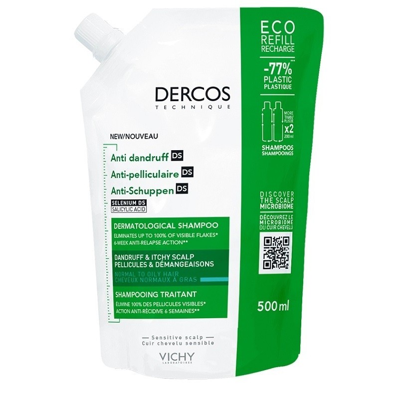 DERCOS ECO RICARICA SHAMPOO ANTI FORFORA 500 ML