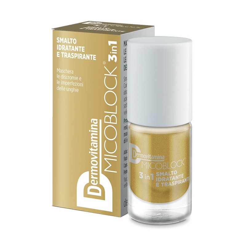 DERMOVITAMINA MICOBLOCK 3IN1 SMALTO IDRATANTE TRASPIRANTE ORO 5 ML