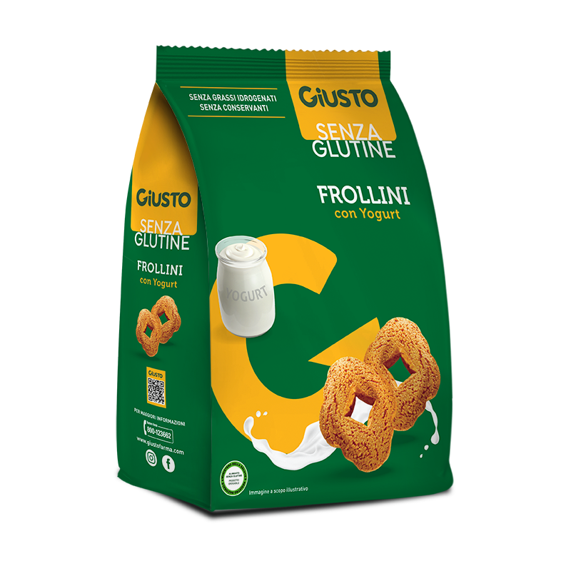 GIUSTO SENZA GLUTINE FROLLINI YOGURT 250 G