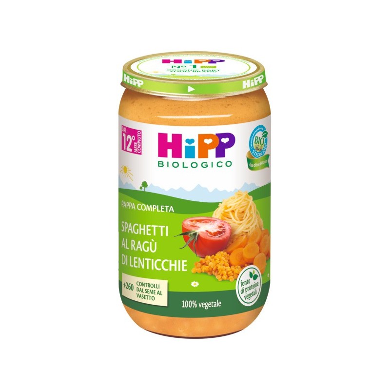 HIPP SPAGHETTI RAGU' DI LENTICCHIE 250 G