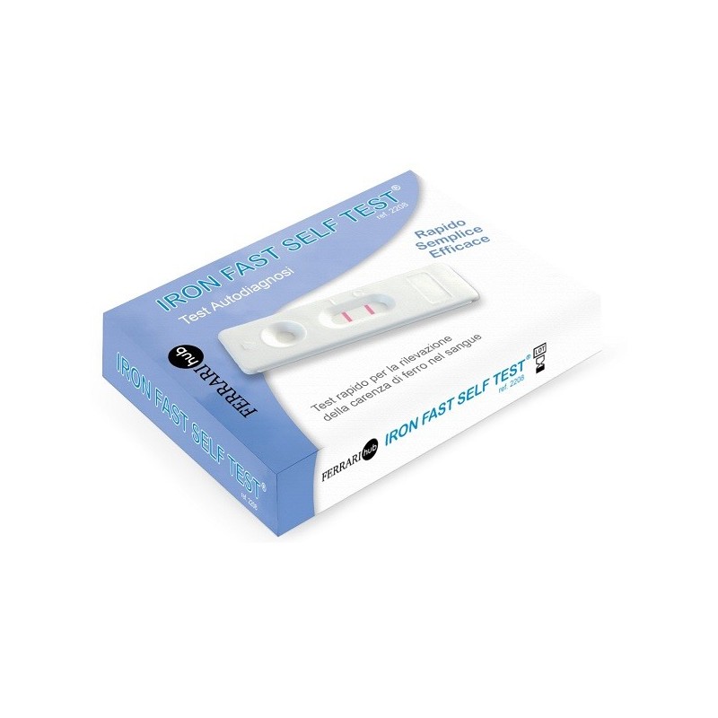 TEST IRON FAST AUTODIAGNOSTICO RILEVAZIONE CARENZA FERRO NELL SANGUE