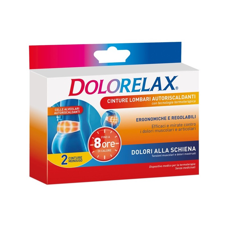 CINTURA LOMBARE AUTORISCALDANTE DOLORELAX 2 PEZZI