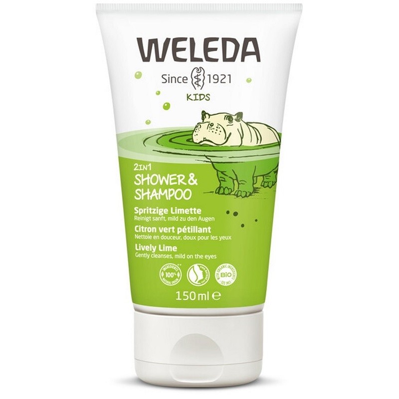 2 IN 1 KIDS SHOWER & SHAMPOO LIVELY LIME 150 ML
