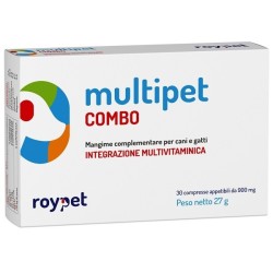 MULTIPET COMBO INTEGRAZIONE MULTIVITAMINICA CANI E GATTI 30 COMPRESSE APPETIBILI DA 900 MG