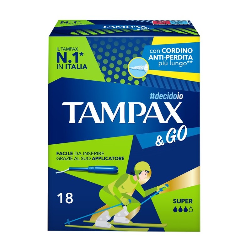 TAMPAX &GO SUPER 18 PEZZI