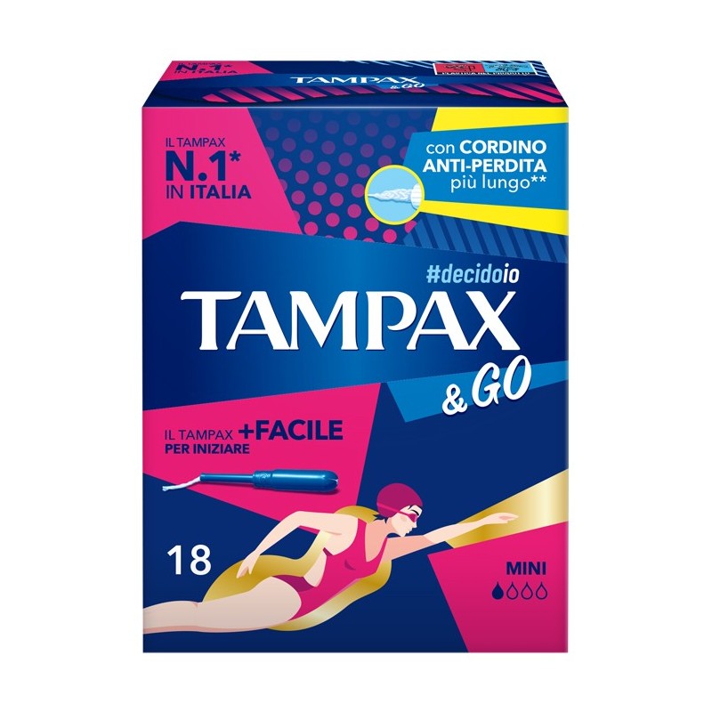 TAMPAX &GO MINI 18 PEZZI