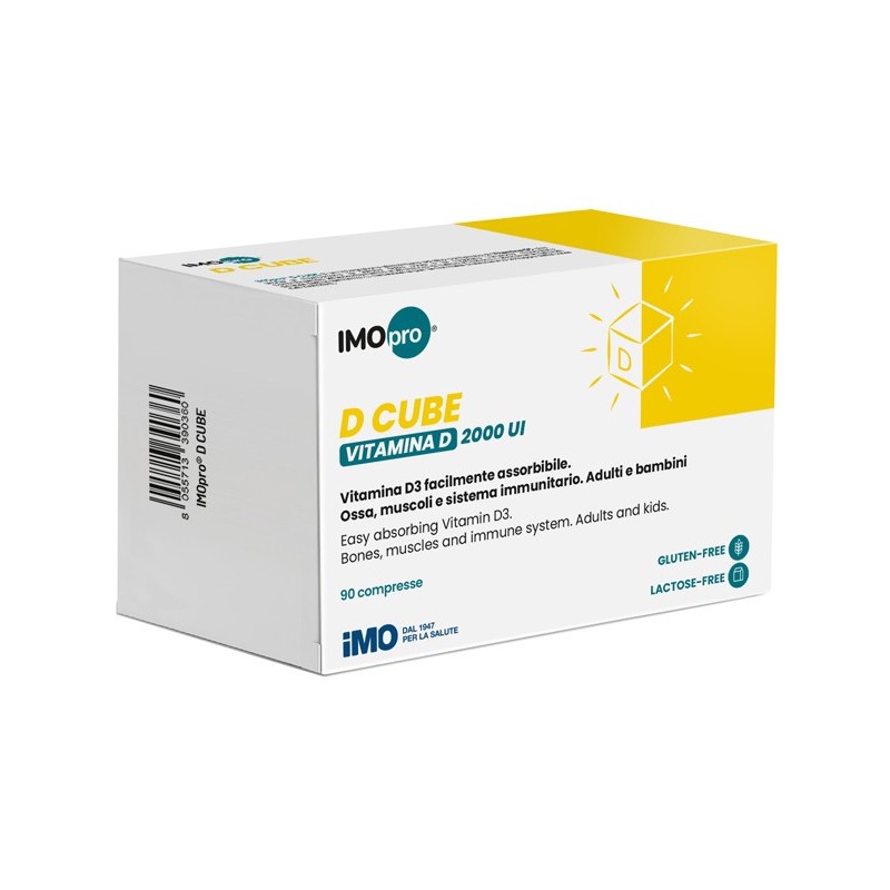 IMOPRO D CUBE 90 COMPRESSE 600 MG