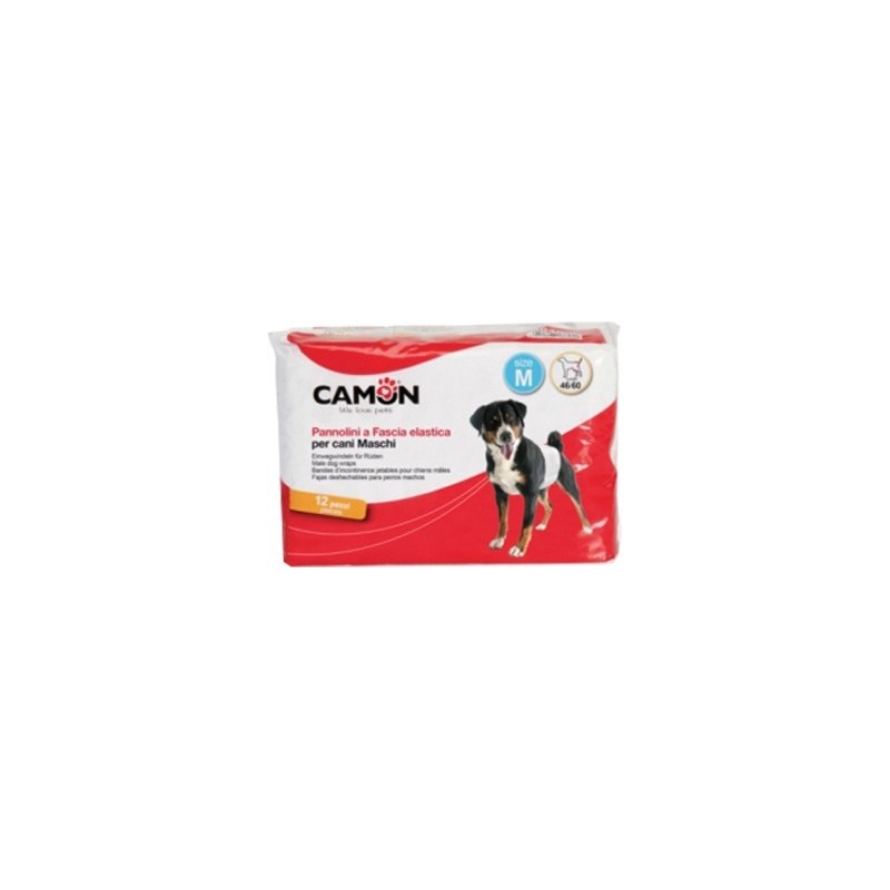 PANNOLINI A FASCIA CANI MASCHI MISURA 3 12 PEZZI