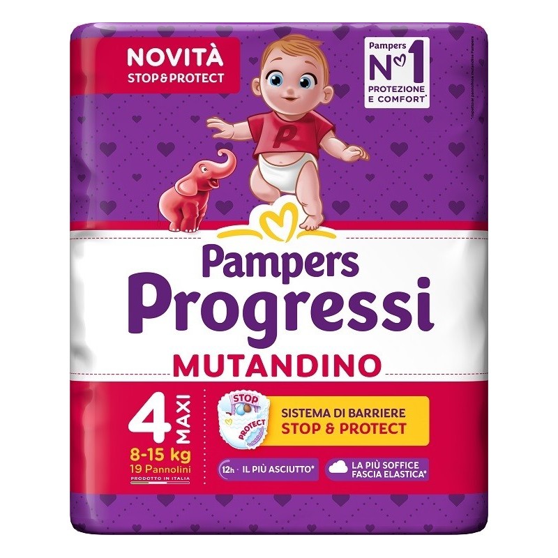 PAMPERS PROGRESSI MUTANDINA MAXI 19 PEZZI