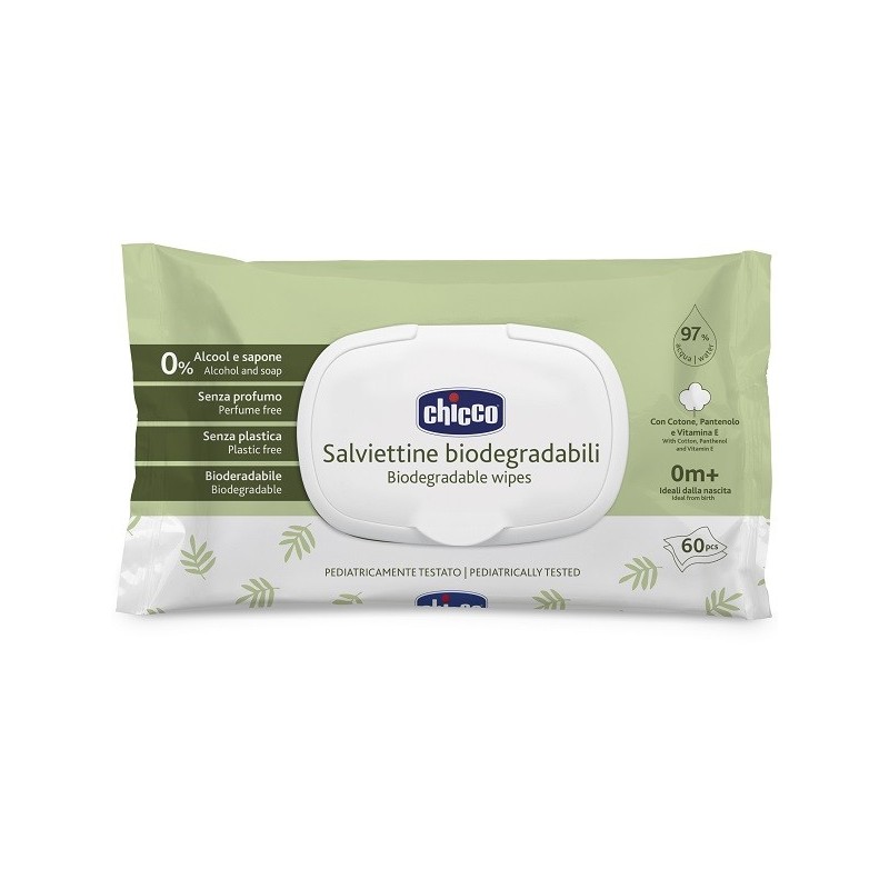 CHICCO SALVIETTE BIO 60 PEZZI PLAQUE