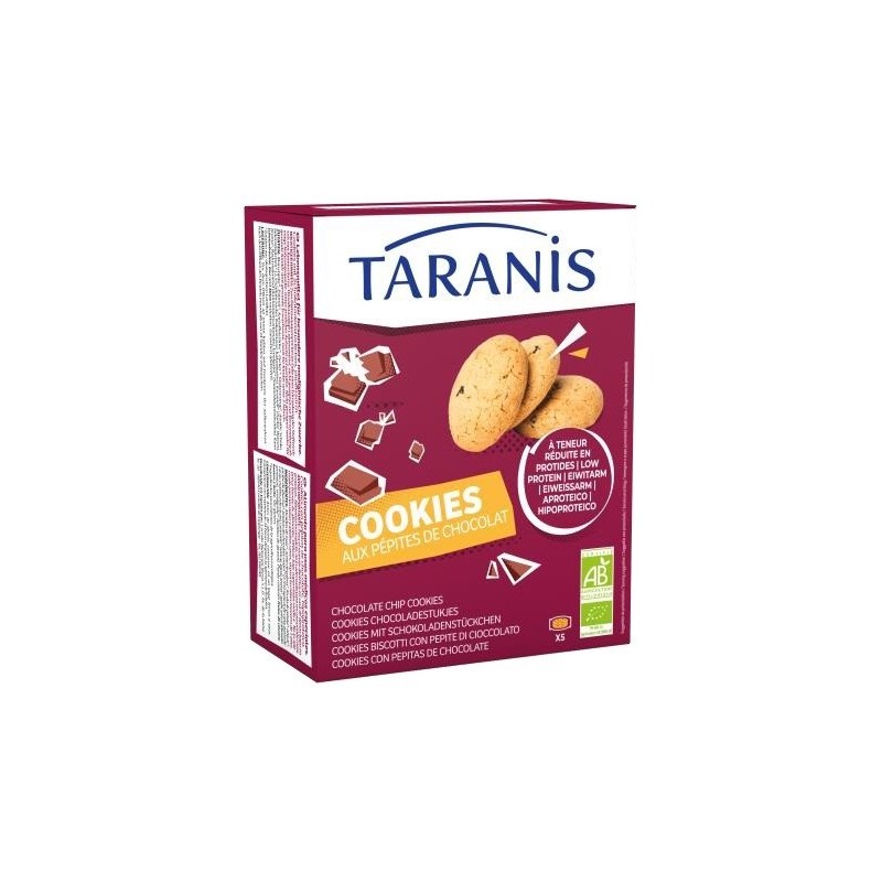 TARANIS COOKIES CON PEPITE AL CIOCCOLATO 5 MONOPORZIONI DA 32 G
