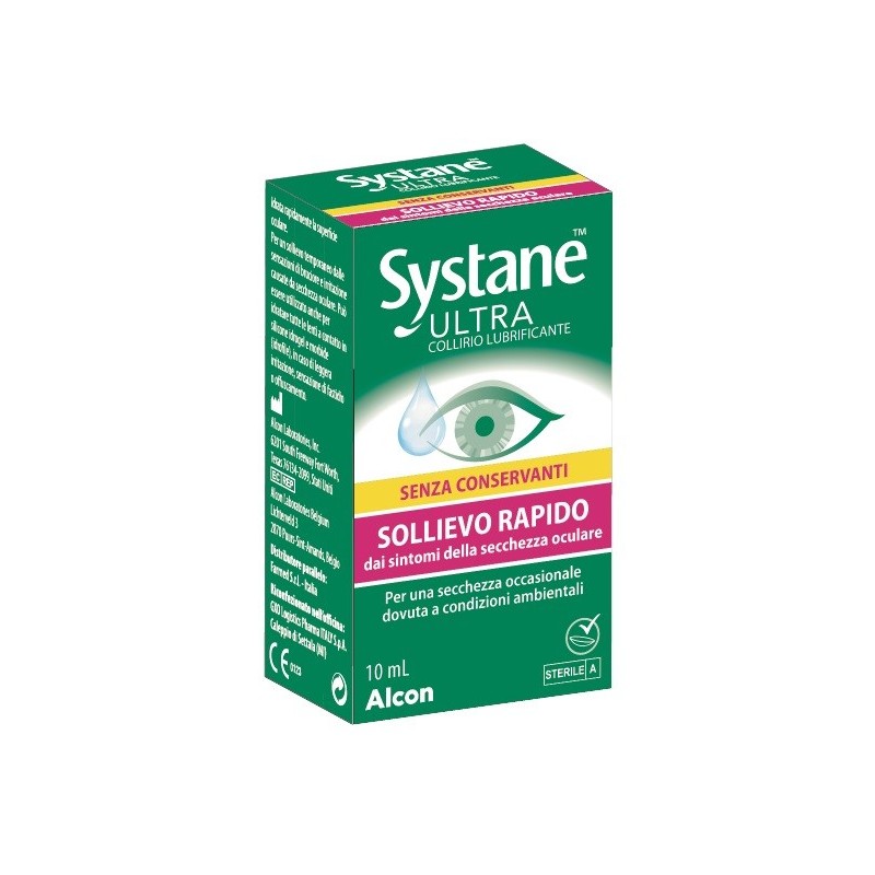 COLLIRIO LUBRIFICANTE SYSTANE ULTRA SENZA CONSERVANTI 10 ML