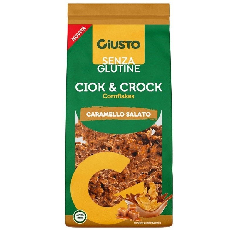 GIUSTO SENZA GLUTINE CIOK&CROCK CORNFLAKES CARAMELLO SALATO 125 G