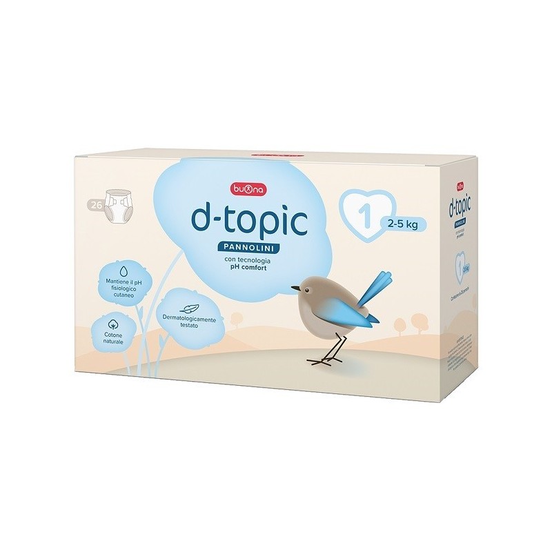D-TOPIC PANNOLINI TAGLIA 1 26 PEZZI