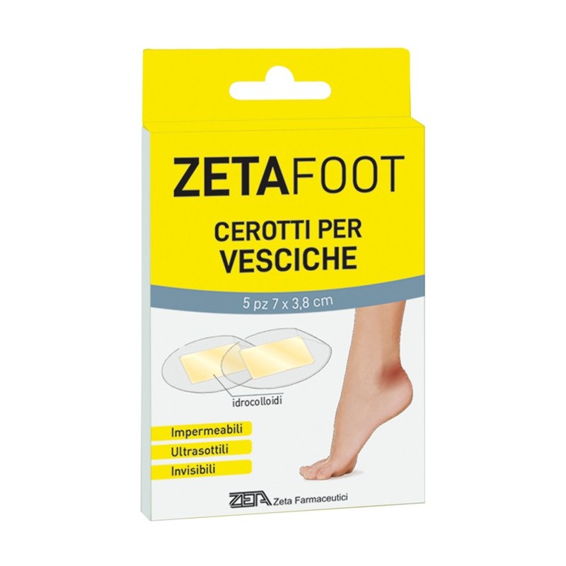 ZETAFOOT CEROTTO IDROCOLLOIDALE VESCICHE 5 PEZZI