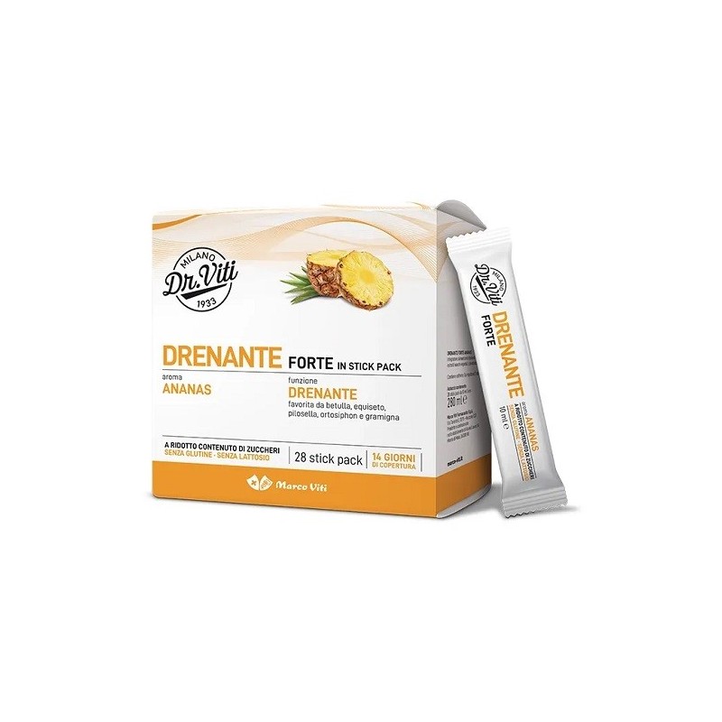 DR VITI DRENANTE FORTE ANANAS 28 STICK PACK SENZA ZUCCHERI