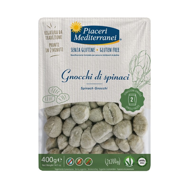 PIACERI MEDITERRANEI GNOCCHI DI SPINACI 400 G