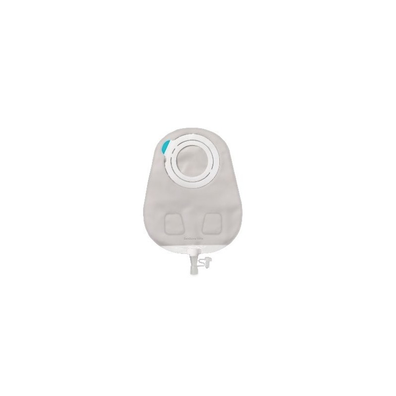 SENSURA MIO FLEX SISTEMA 2 PEZZI CON AGGANCIO ADESIVO SACCA MULTICHAMBER PER UROSTOMIA RIVESTITA 50MM DA 550 ML 30 PEZZI