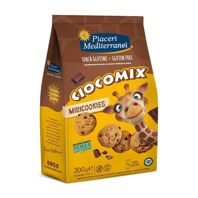 PIACERI MEDITERRANEI CIOCOMIX MINI COOKIES 4 MONOPORZIONI DA 50 G