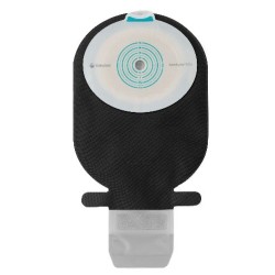 SACCA ILEOSTOMIA SENSURA MIO PIANO RIVESTIMENTO NERO APERTURA ISPEZIONABILE MAXI W/W FORO RITAGLIABILE 10-55 30 PEZZI