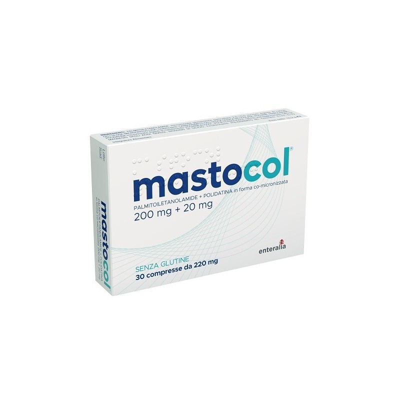 MASTOCOL 30 PALMITOILETANOLAMIDE 200 MG + POLIDATINA FORMA CO MICRONIZZATA 20 MG 30 COMPRESSE