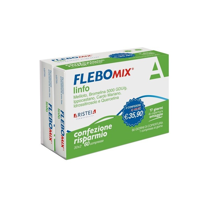 FLEBOMIX LINFO BIPACK 30 + 30 COMPRESSE