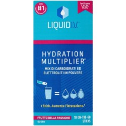 LIQUID IV HYDRATION MULTIPLIER FRUTTO DELLA PASSIONE 10 STICK