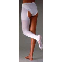 ALBERT ANDRE' ARTICOLO 702 KK6 MONOCOLLANT A-T ANTITROMBOSI PUNTA APERTA LYCRA MM HG 18-24 COLORE BIANCO TAGLIA DESTRO M-STANDAR