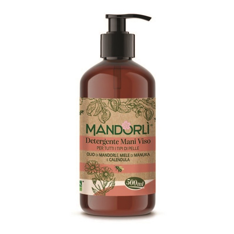 MANDORLI DETERGENTE MANI VISO PER TUTTI I TIPI DI PELLE 500 ML