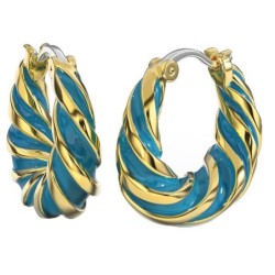 BJT366 ORECCHINO ALARA TURQUOISE GOLD PLATED